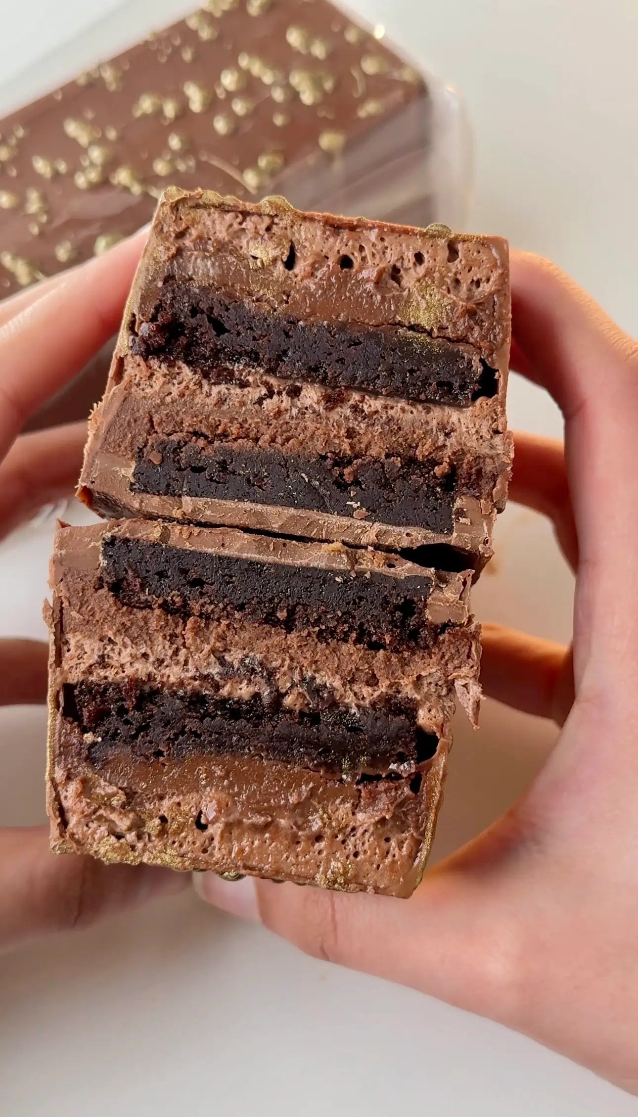 Triple Chocolate Patisserie Bar made by GoldBites